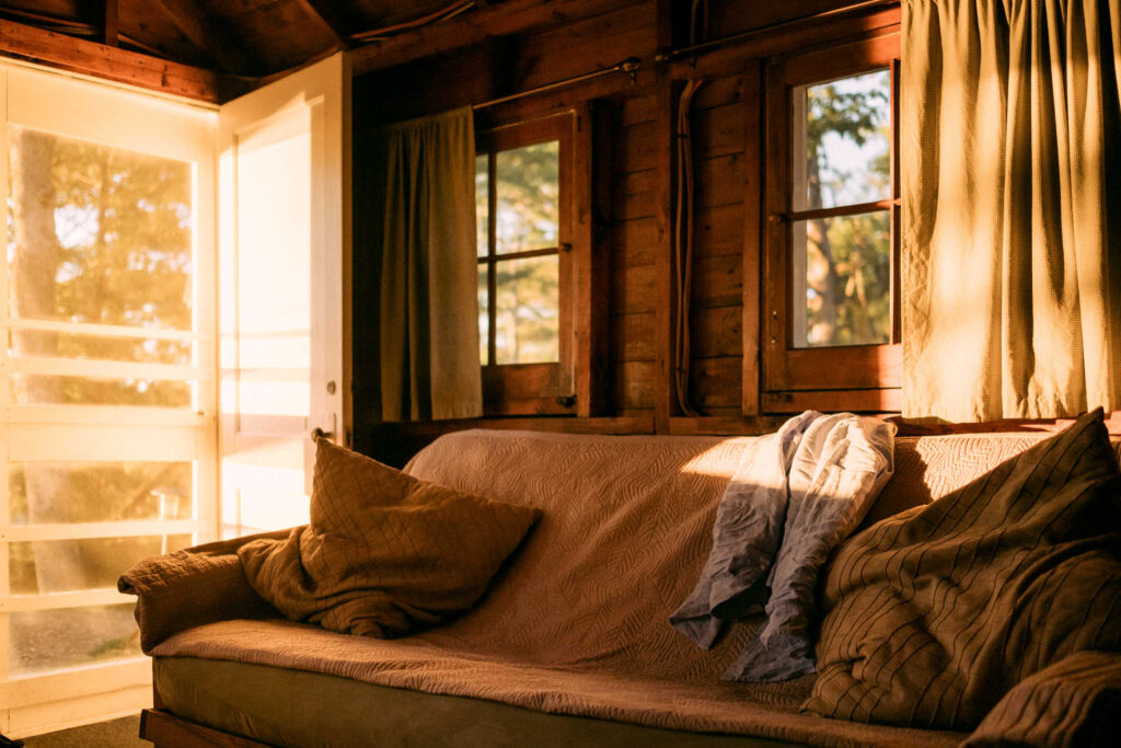 inside one of the cabins